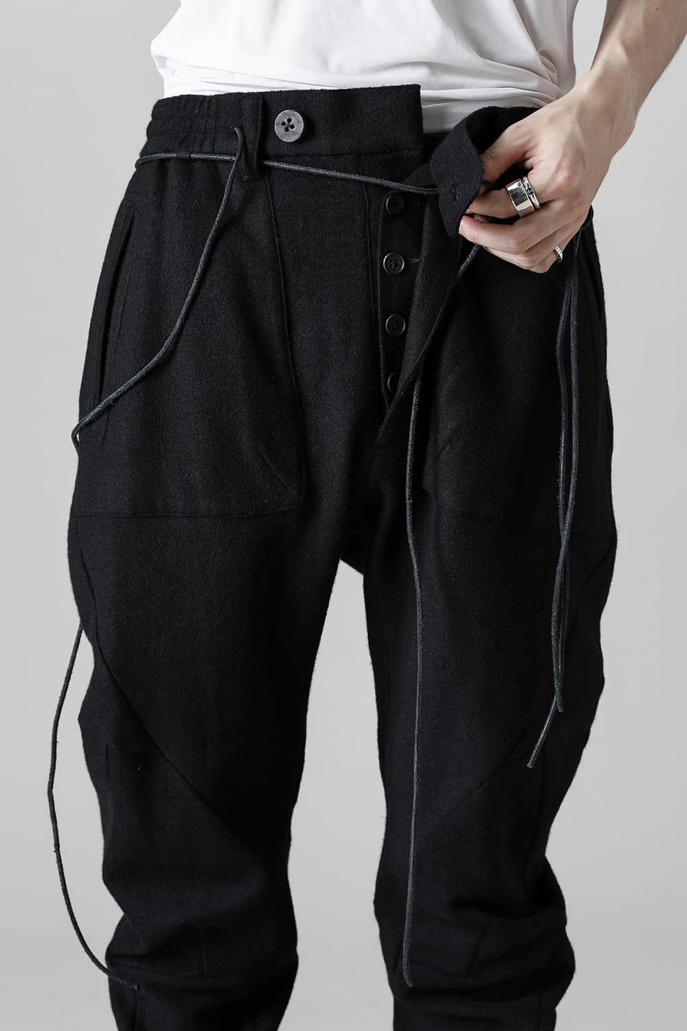 Cashmere Blend Knit Twisted Jogger Pants