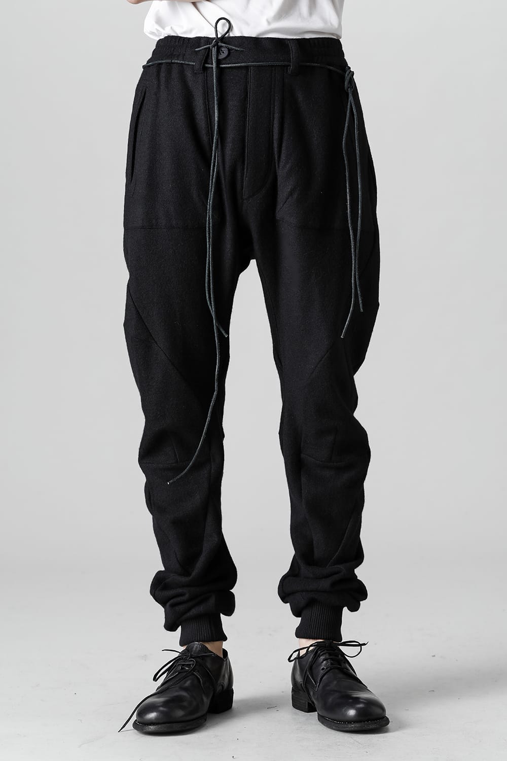 Cashmere Blend Knit Twisted Jogger Pants