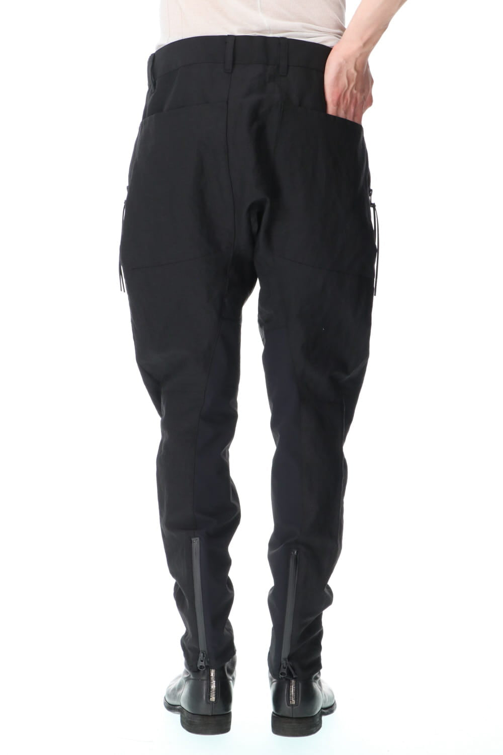 Dobby Minimalist Border Slim Tapered Pants