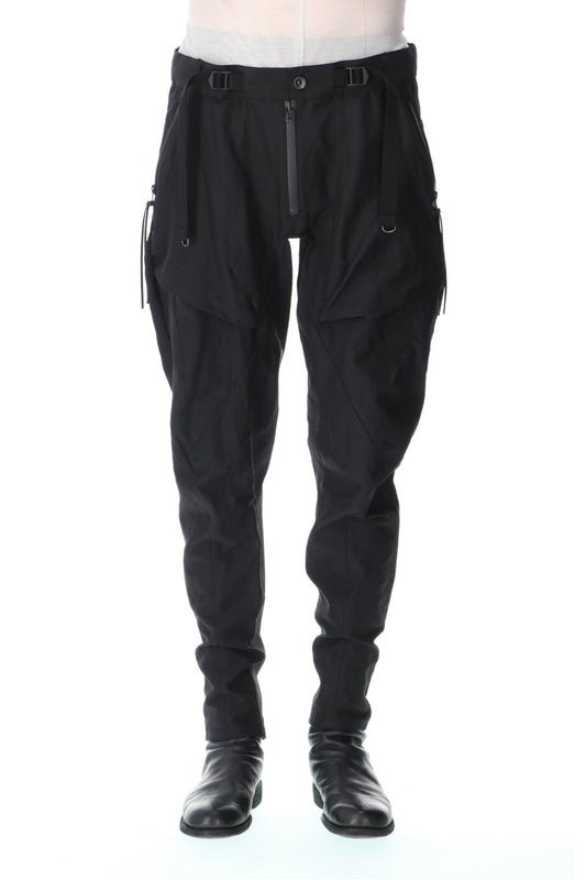 Dobby Minimalist Border Slim Tapered Pants