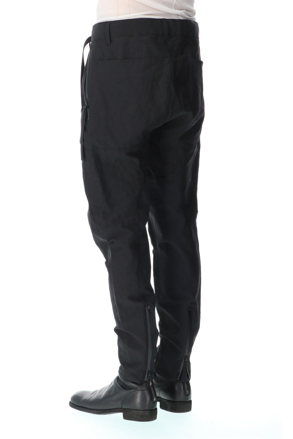 Dobby Minimalist Border Slim Tapered Pants