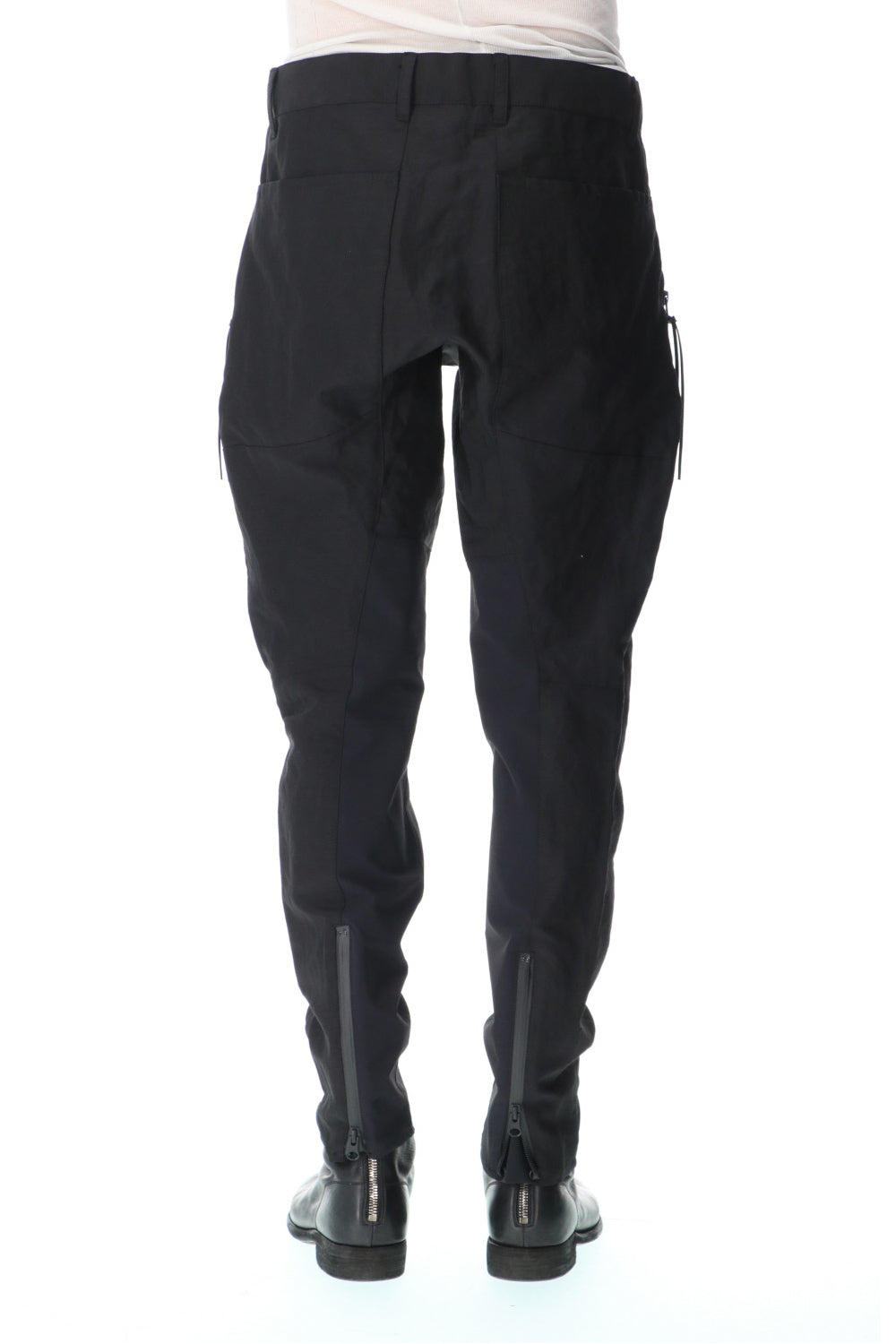 Dobby Minimalist Border Slim Tapered Pants