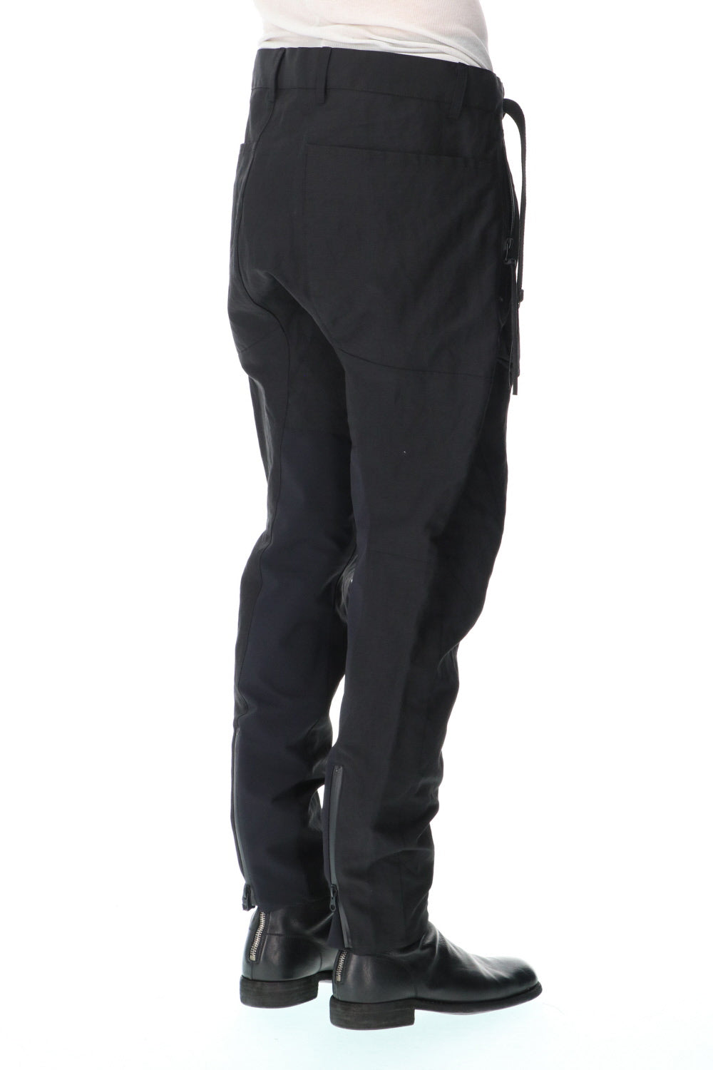 Dobby Minimalist Border Slim Tapered Pants