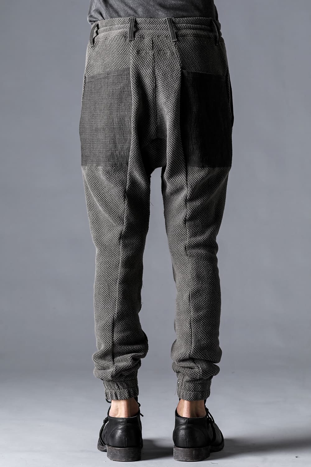 Low-Gauge Big Pique Drop-Crotch Jog Trousers  Charcoal