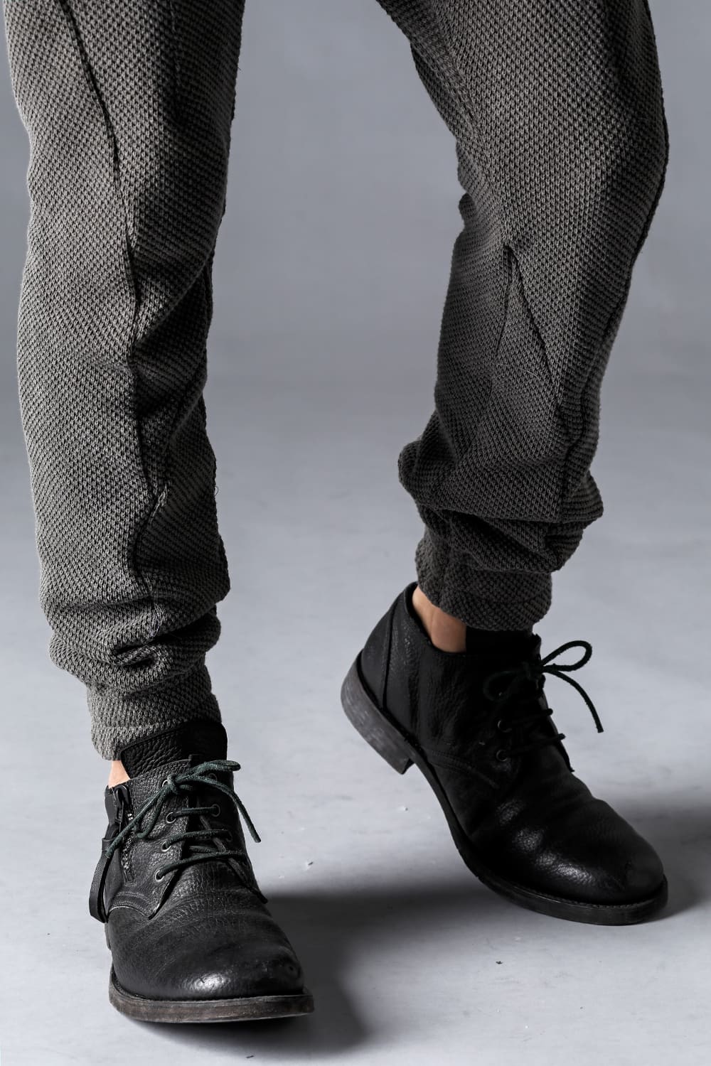 Low-Gauge Big Pique Drop-Crotch Jog Trousers  Charcoal