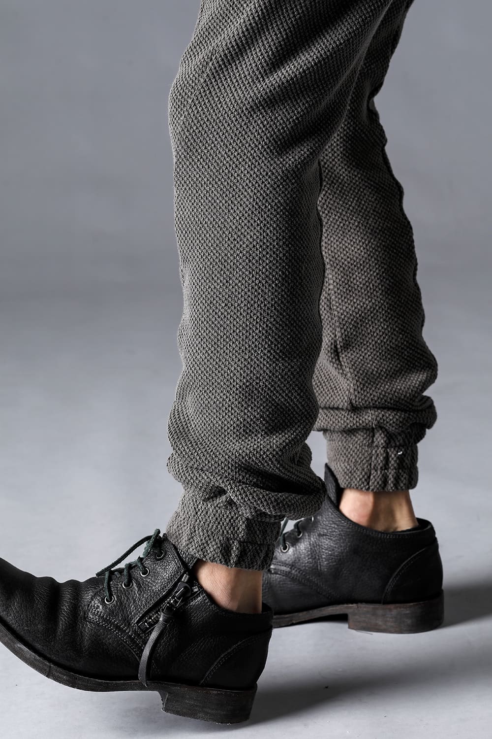 Low-Gauge Big Pique Drop-Crotch Jog Trousers  Charcoal