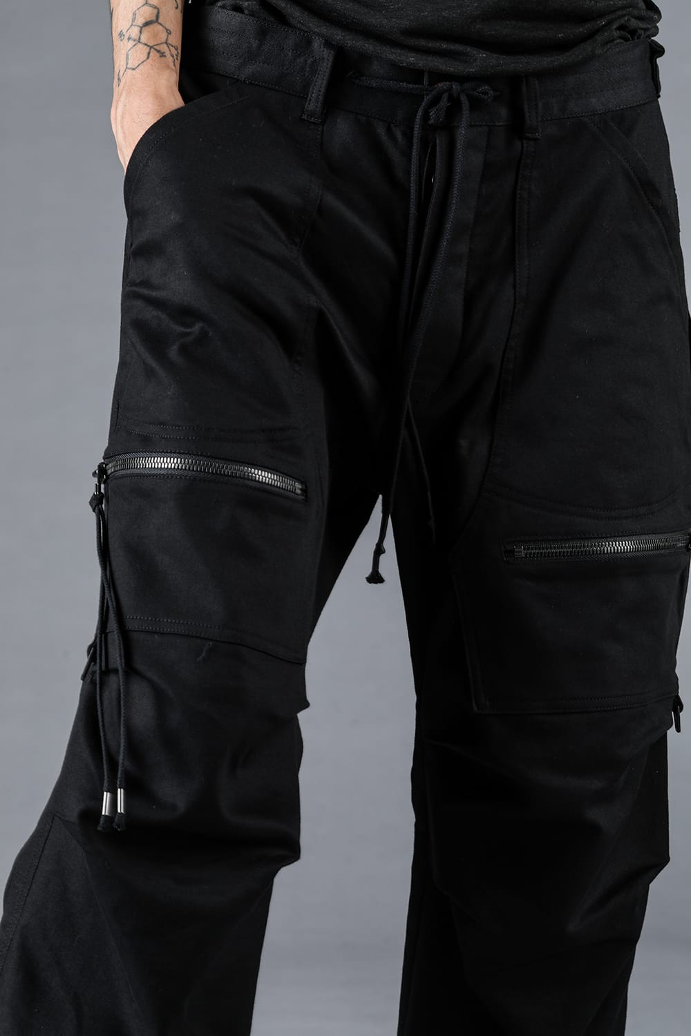 Jersey-Like Denim Work Baggy Pants