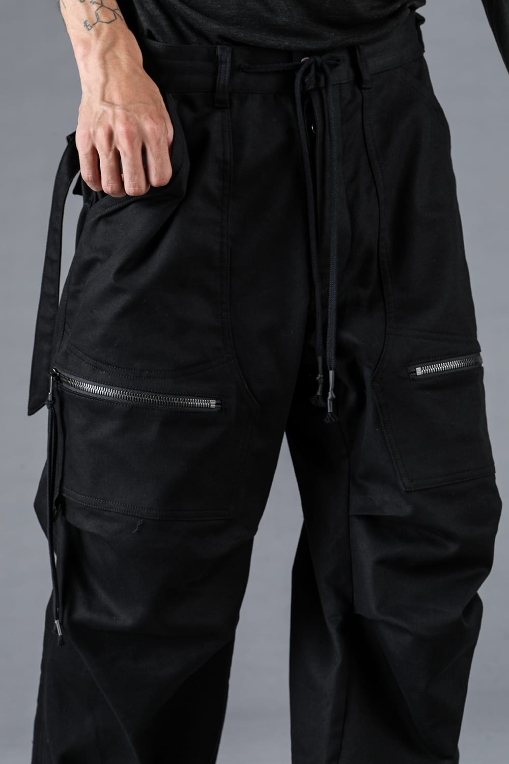 Jersey-Like Denim Work Baggy Pants