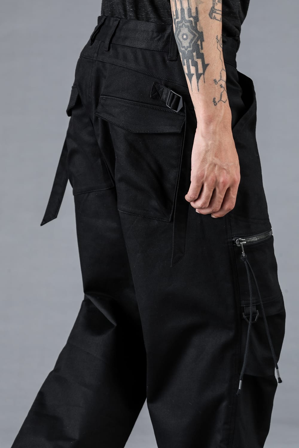 Jersey-Like Denim Work Baggy Pants