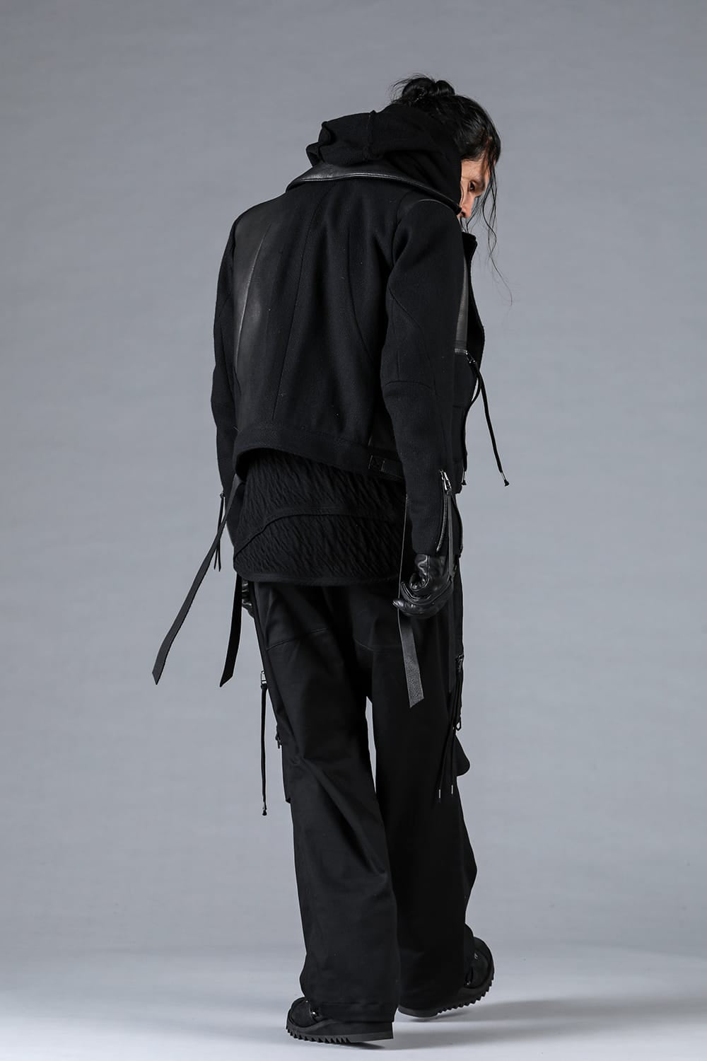 Jersey-Like Denim Work Baggy Pants