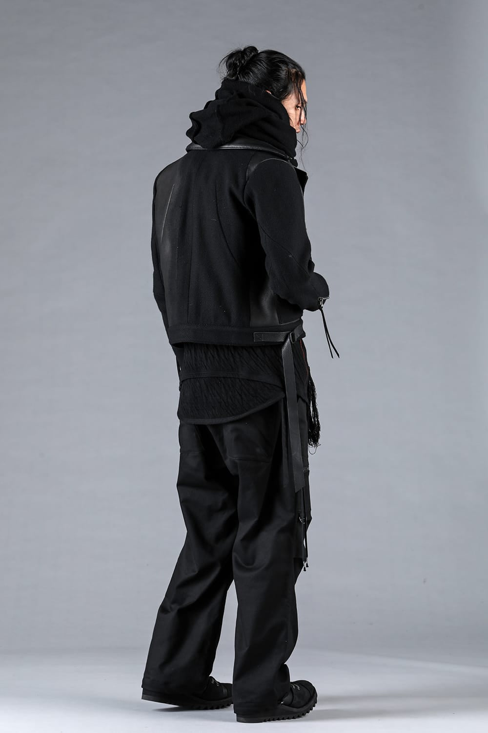 Jersey-Like Denim Work Baggy Pants