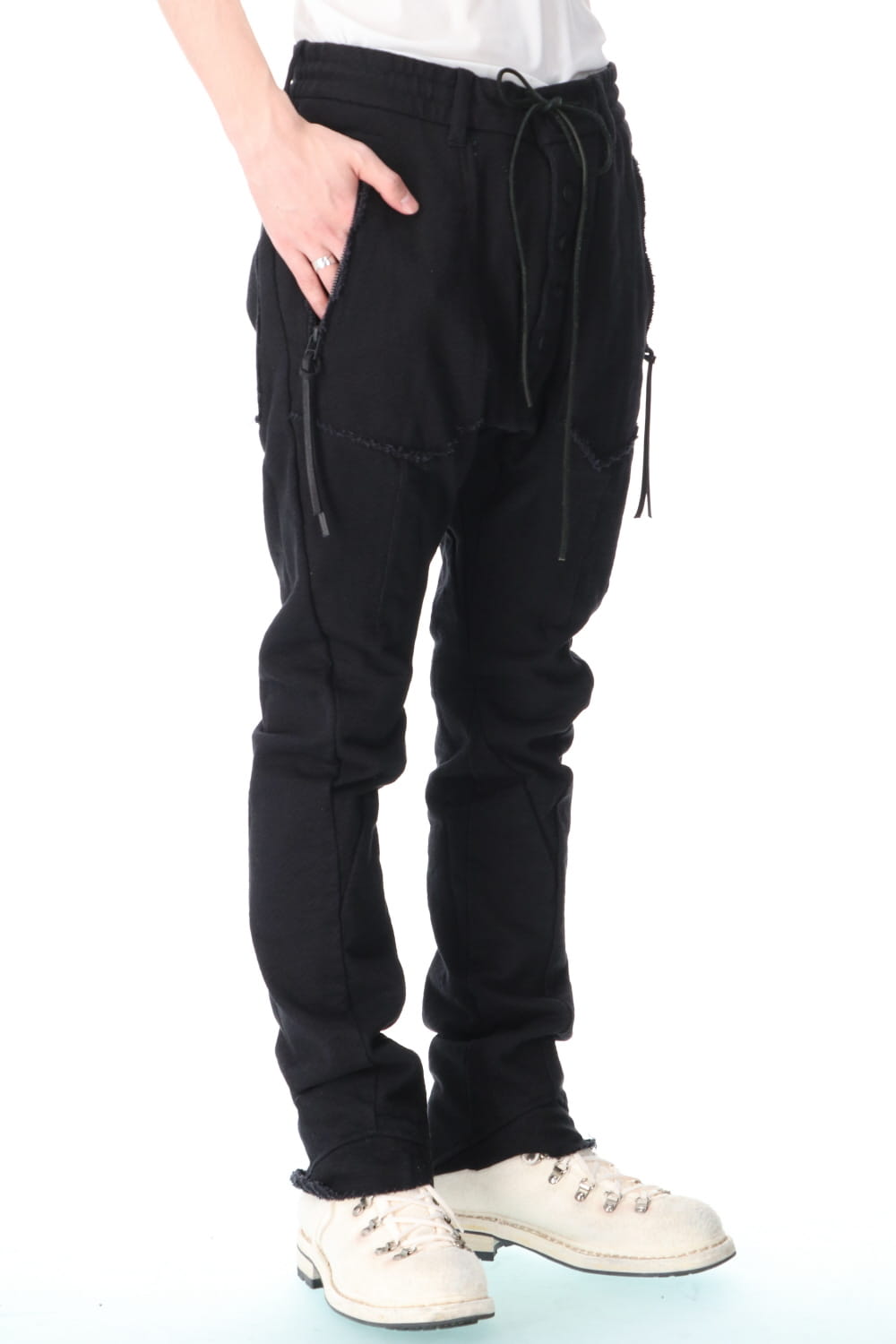 Heavy Cotton Jersey Drop Crotch Easy Pants