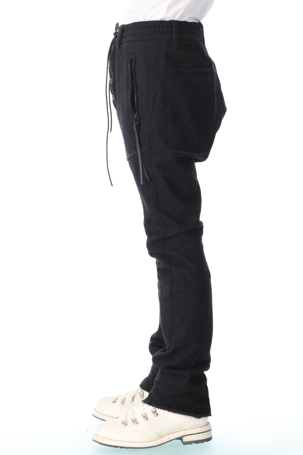 Heavy Cotton Jersey Drop Crotch Easy Pants