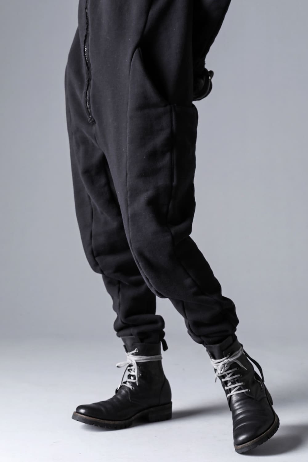 Heavy Cotton Jersey Double Zip Hooded All in One