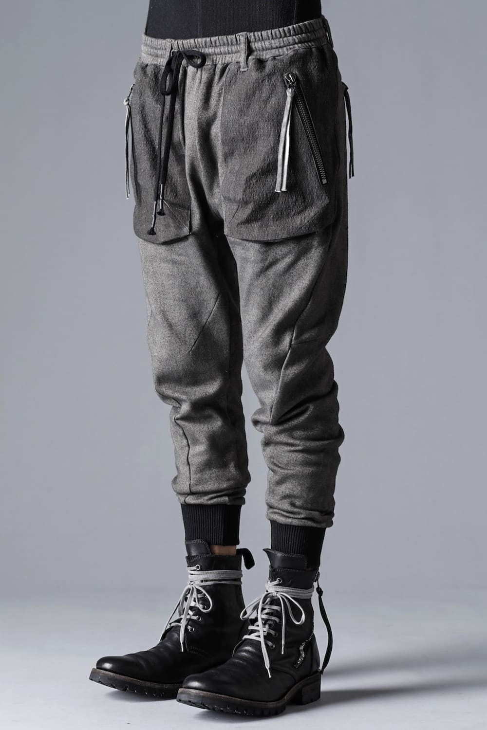 Untwisted Fleece-Lined Tapered Cropped Pants  Dust