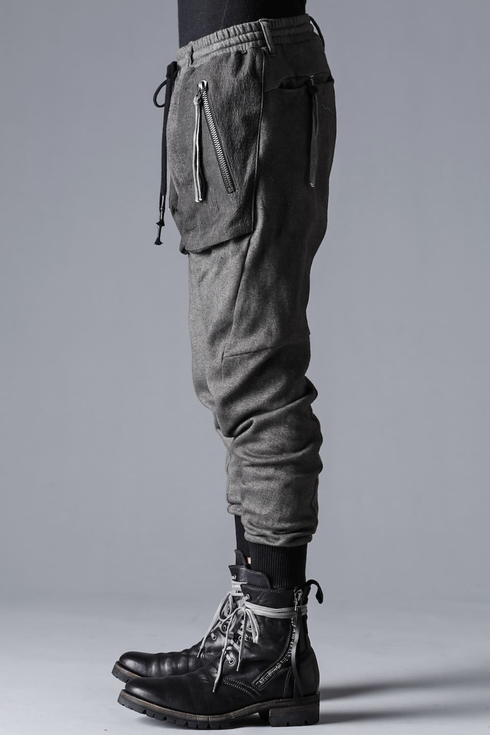 Untwisted Fleece-Lined Tapered Cropped Pants  Dust