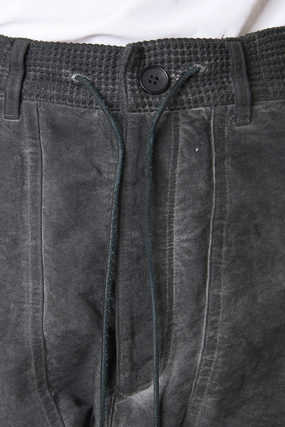 Heavy Waffle x Japanese Paper Mix Glo-Glon Combination Cold Dye Drop Crochee Jog Pants