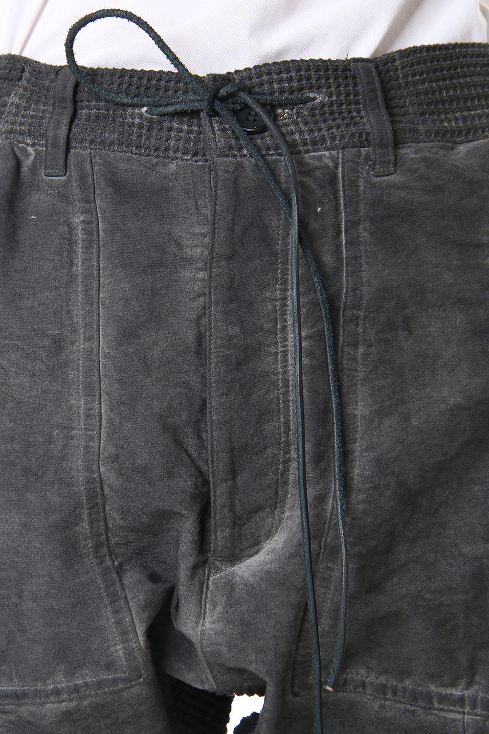 Heavy Waffle x Japanese Paper Mix Glo-Glon Combination Cold Dye Drop Crochee Jog Pants