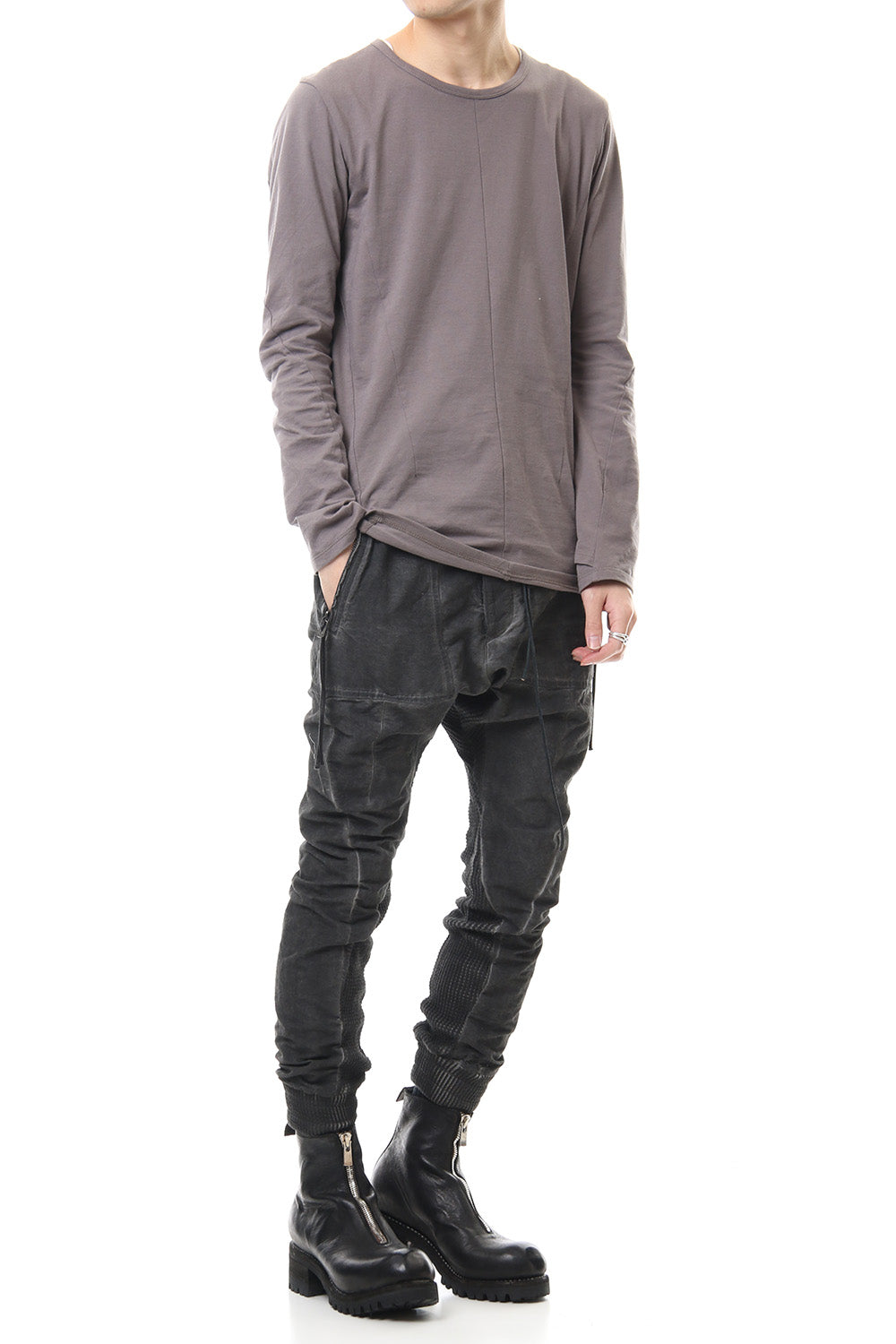 Heavy Waffle x Japanese Paper Mix Glo-Glon Combination Cold Dye Drop Crochee Jog Pants