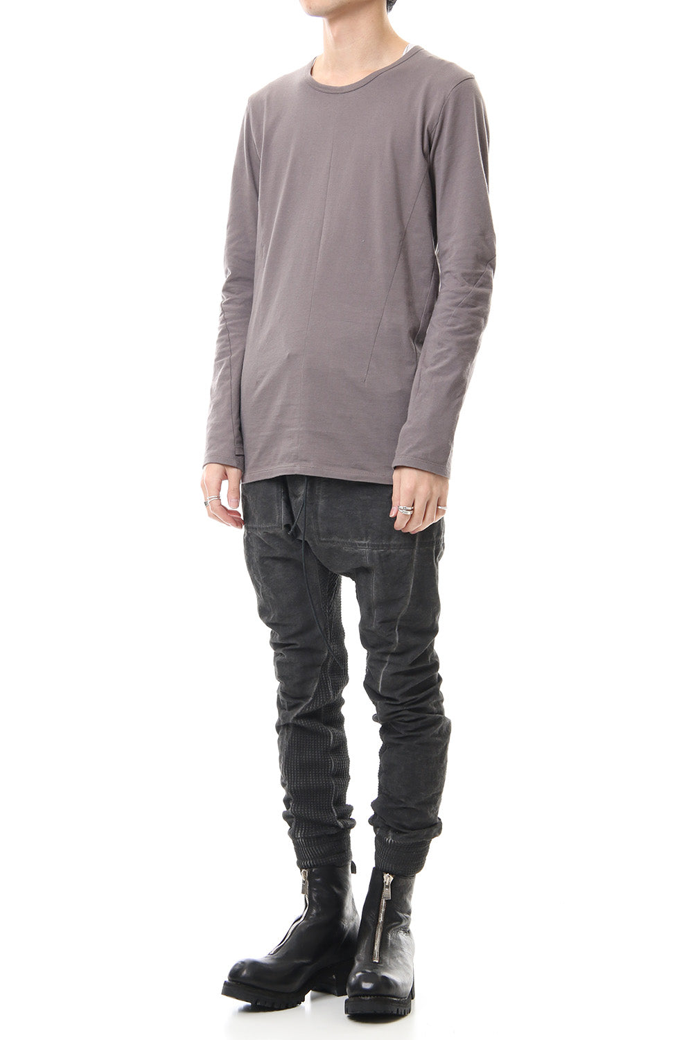 Heavy Waffle x Japanese Paper Mix Glo-Glon Combination Cold Dye Drop Crochee Jog Pants