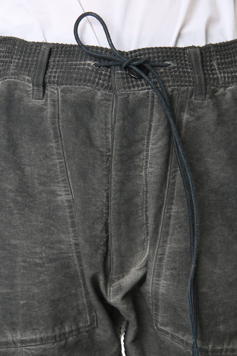 Heavy Waffle x Japanese Paper Mix Glo-Glon Combination Cold Dye Drop Crochee Jog Pants