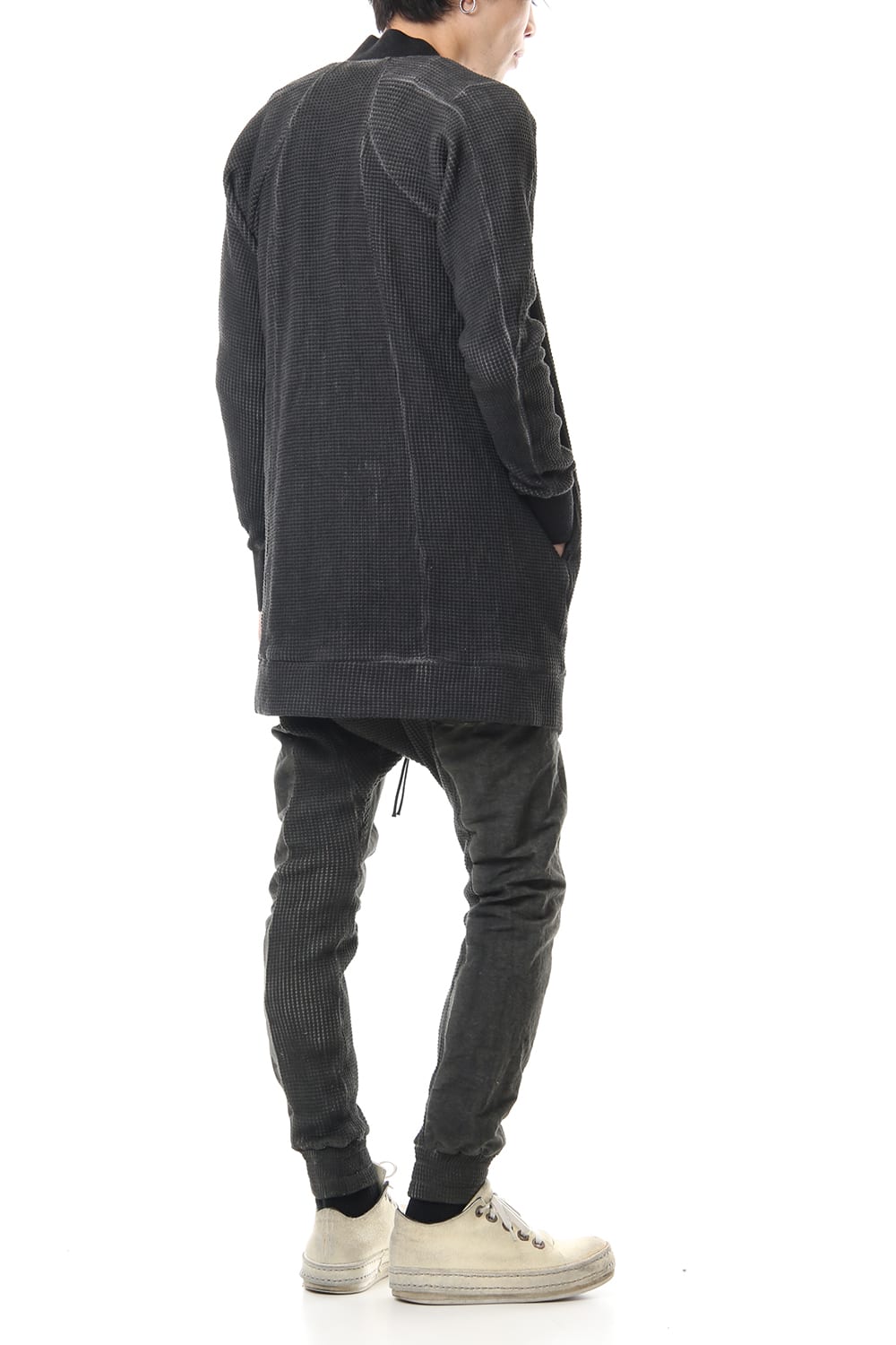 Heavy Waffle x Japanese Paper Mix Glo-Glon Combination Cold Dye Drop Crochee Jog Pants