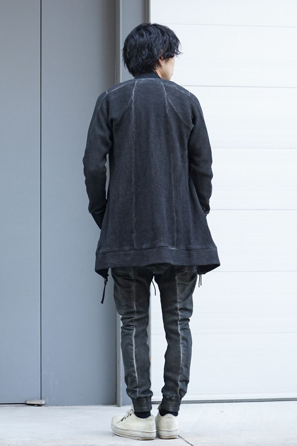 Heavy Waffle x Japanese Paper Mix Glo-Glon Combination Cold Dye Drop Crochee Jog Pants