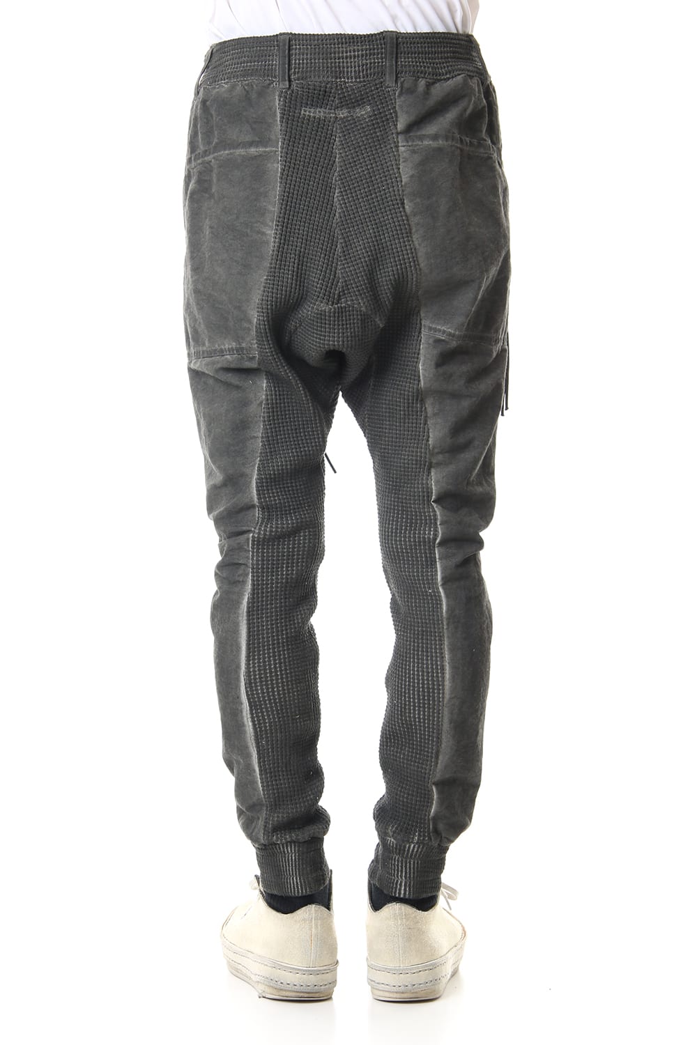 Heavy Waffle x Japanese Paper Mix Glo-Glon Combination Cold Dye Drop Crochee Jog Pants