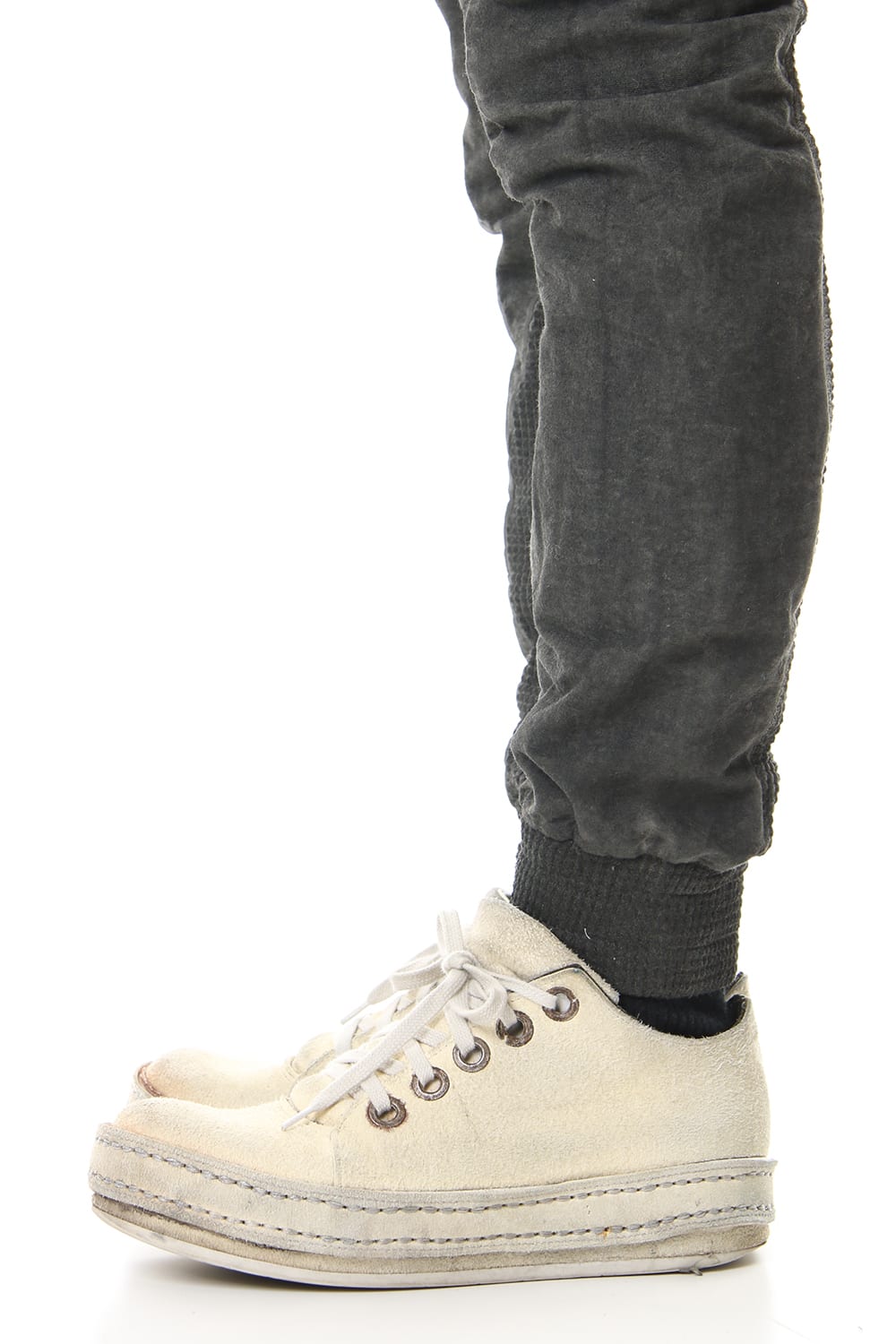 Heavy Waffle x Japanese Paper Mix Glo-Glon Combination Cold Dye Drop Crochee Jog Pants