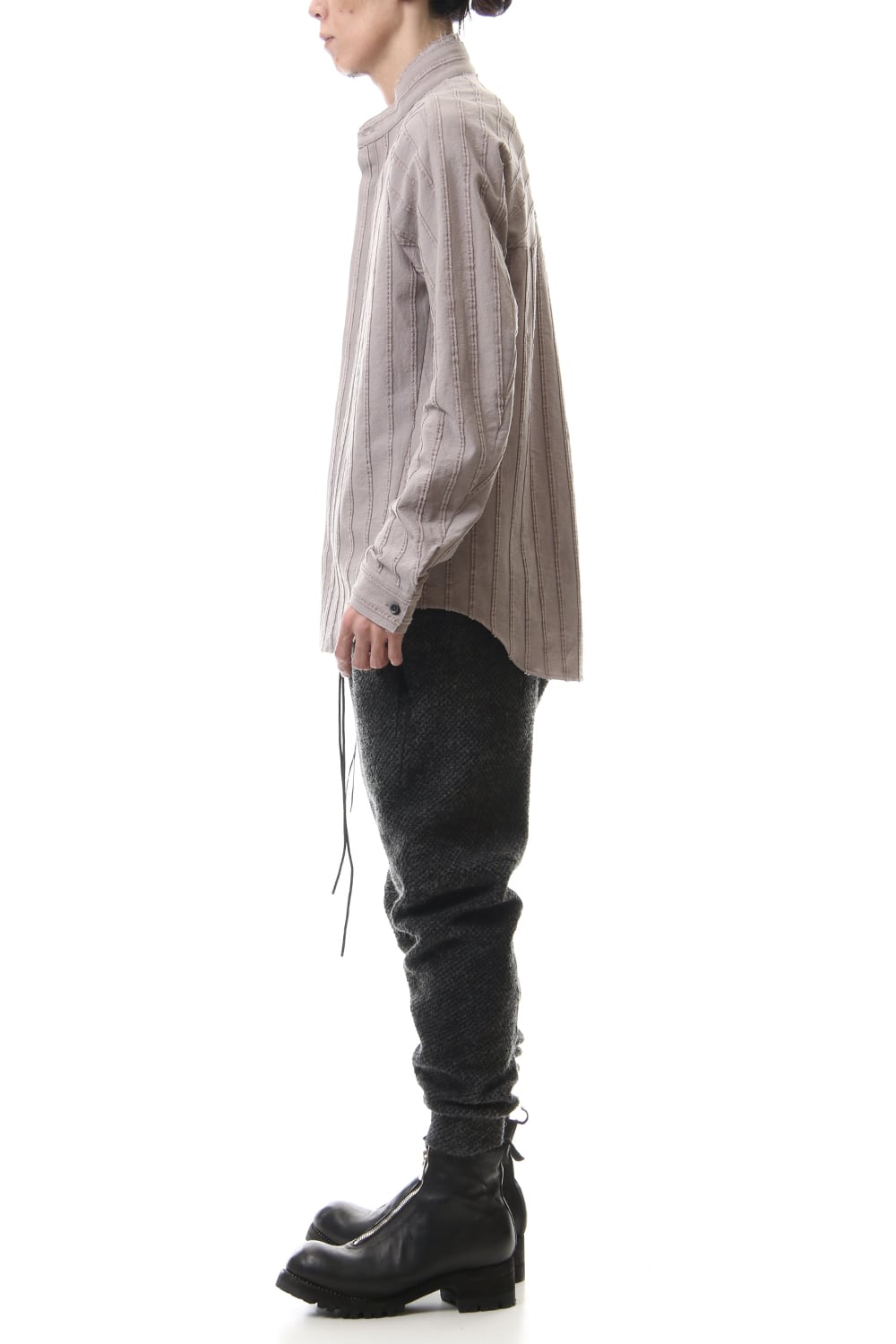 アイスランドウール 鹿の子テーパードパンツ