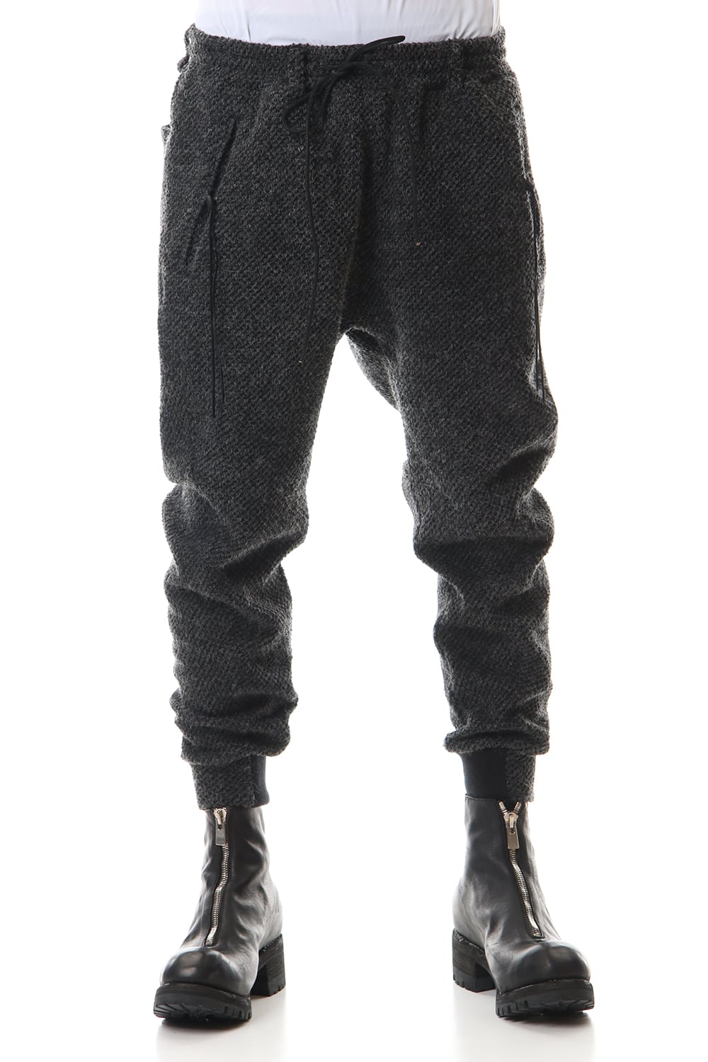 アイスランドウール 鹿の子テーパードパンツ