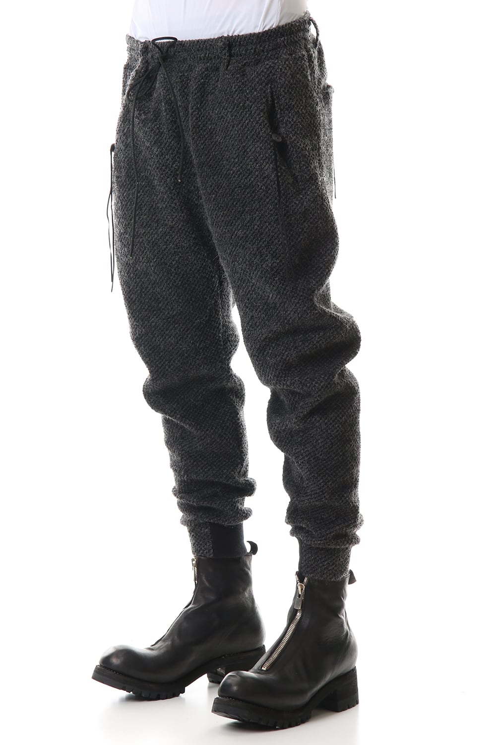 アイスランドウール 鹿の子テーパードパンツ