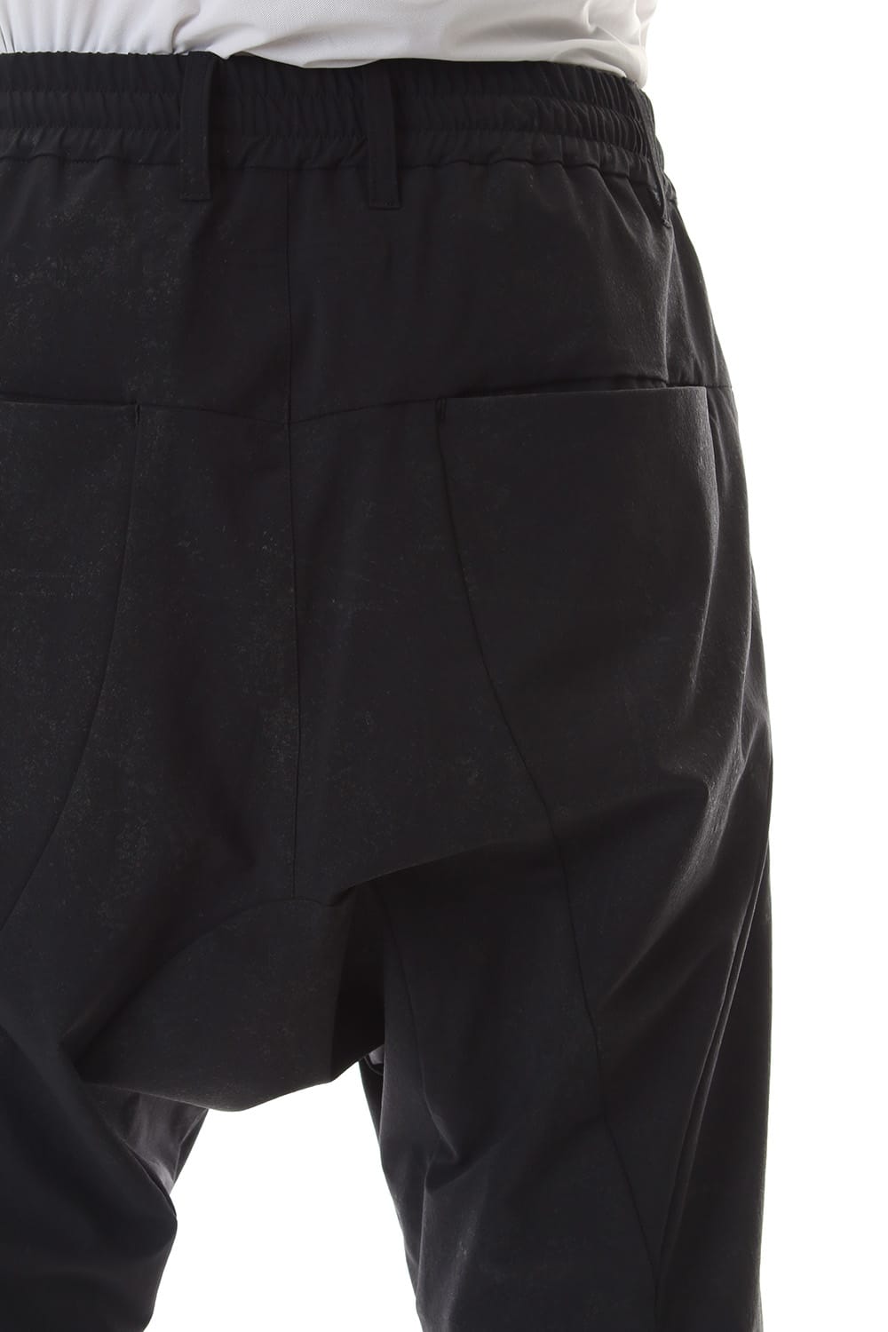 Reflective Coated 4-Way Stretch Nylon Drop-Cropped Shorts
