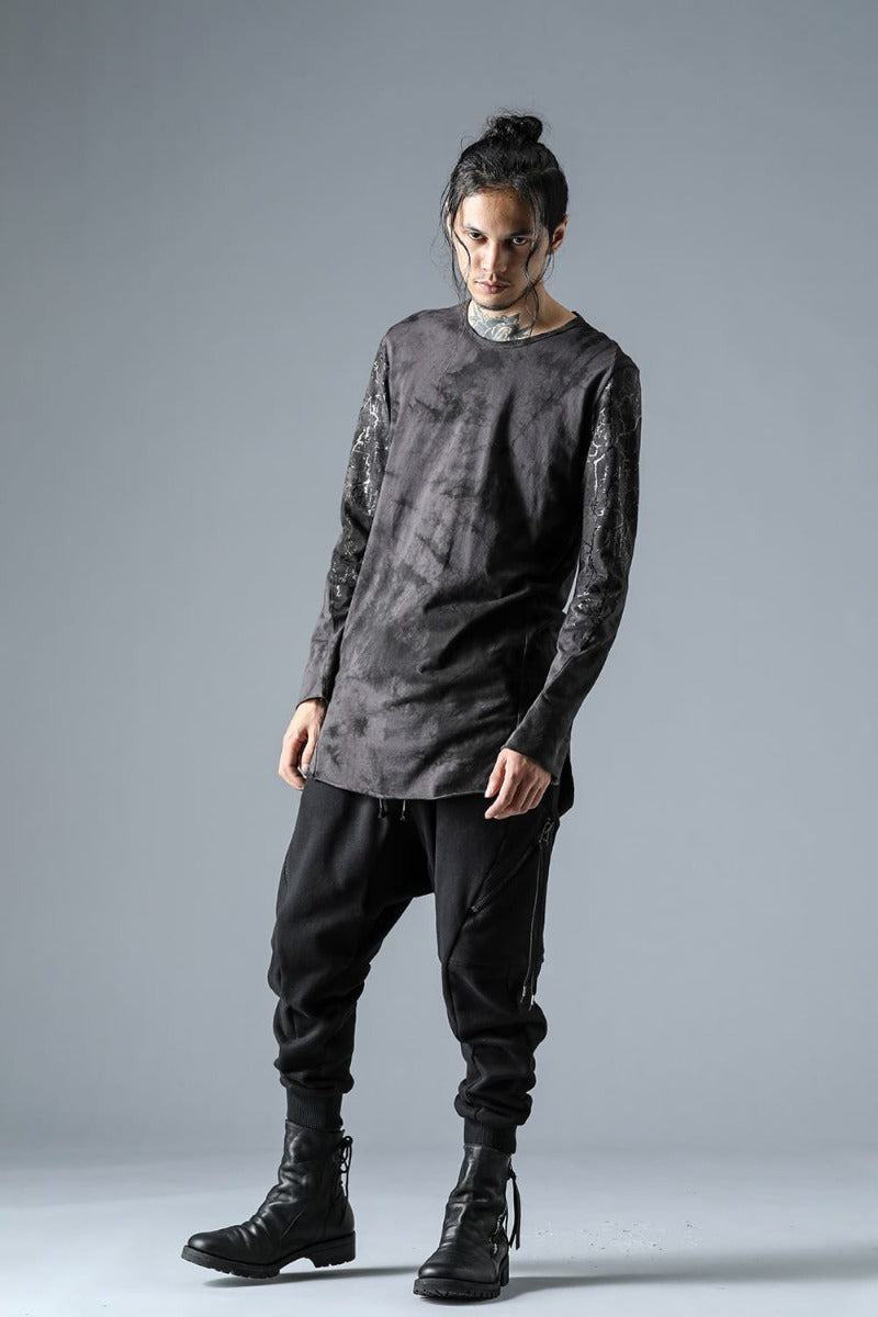 Wool Untwisted Yarn Fleece-Lined Sarouel Jogger Pants