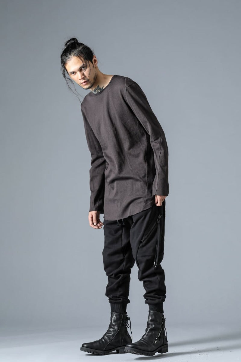 Wool Untwisted Yarn Fleece-Lined Sarouel Jogger Pants