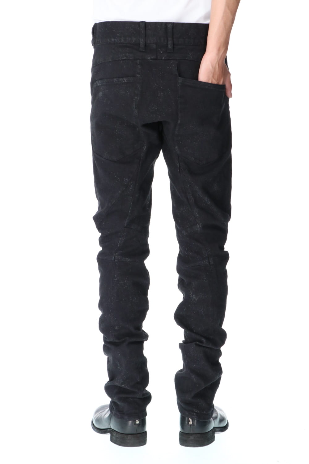 Dirty Coating 3D Curve Slim Pants