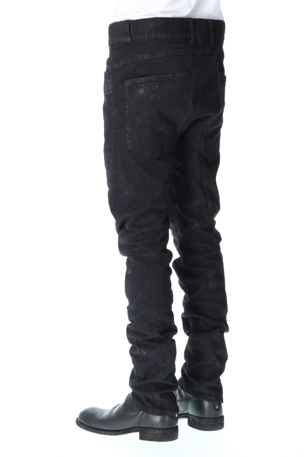 Dirty Coating 3D Curve Slim Pants