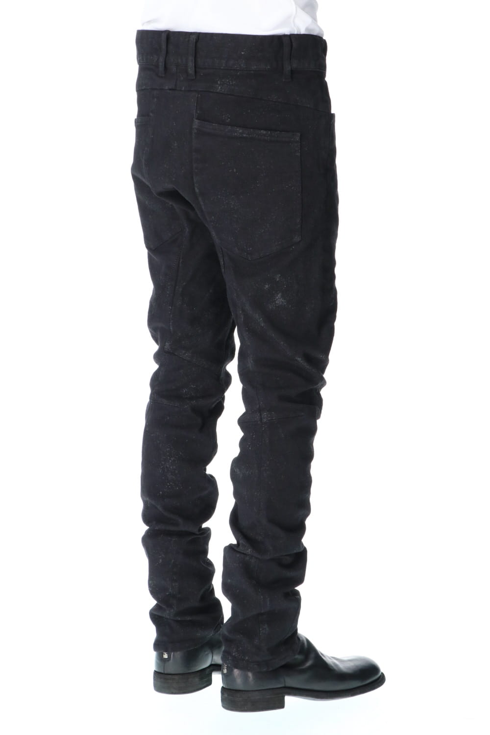 Dirty Coating 3D Curve Slim Pants