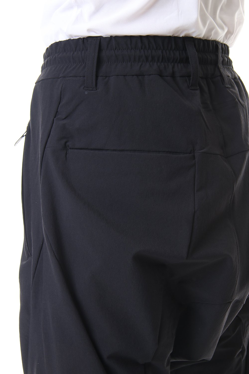 4-Way Stretch Nylon Drop Cropped Shorts