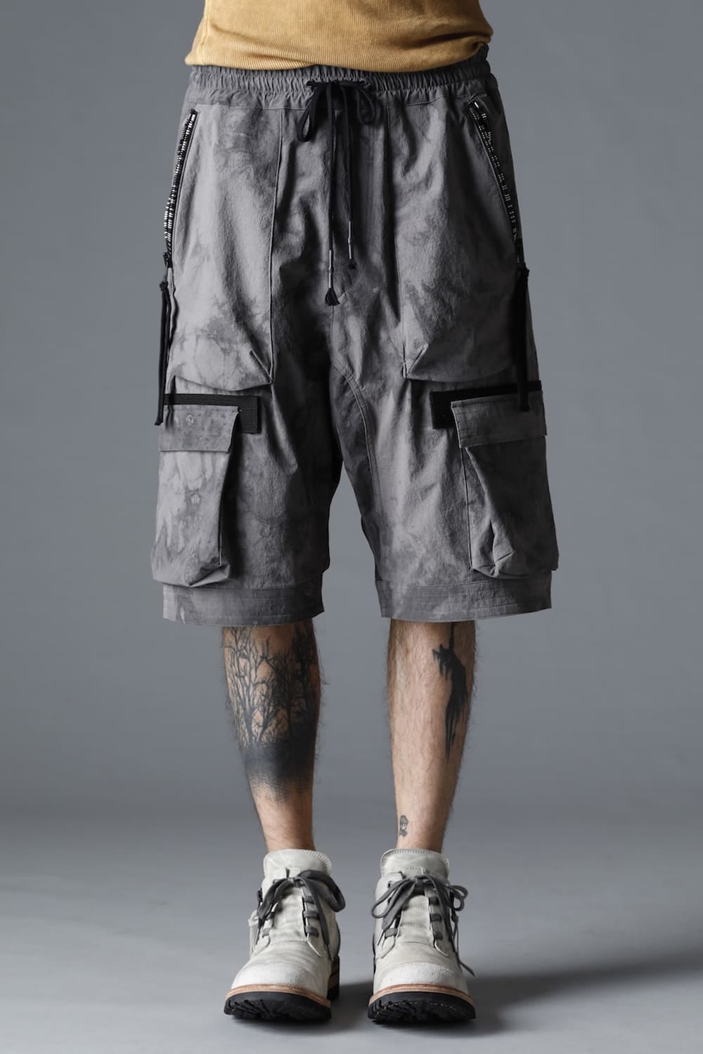 Uneven Dyed 4way Hyper Stretch CORDURA Nylon Short pants