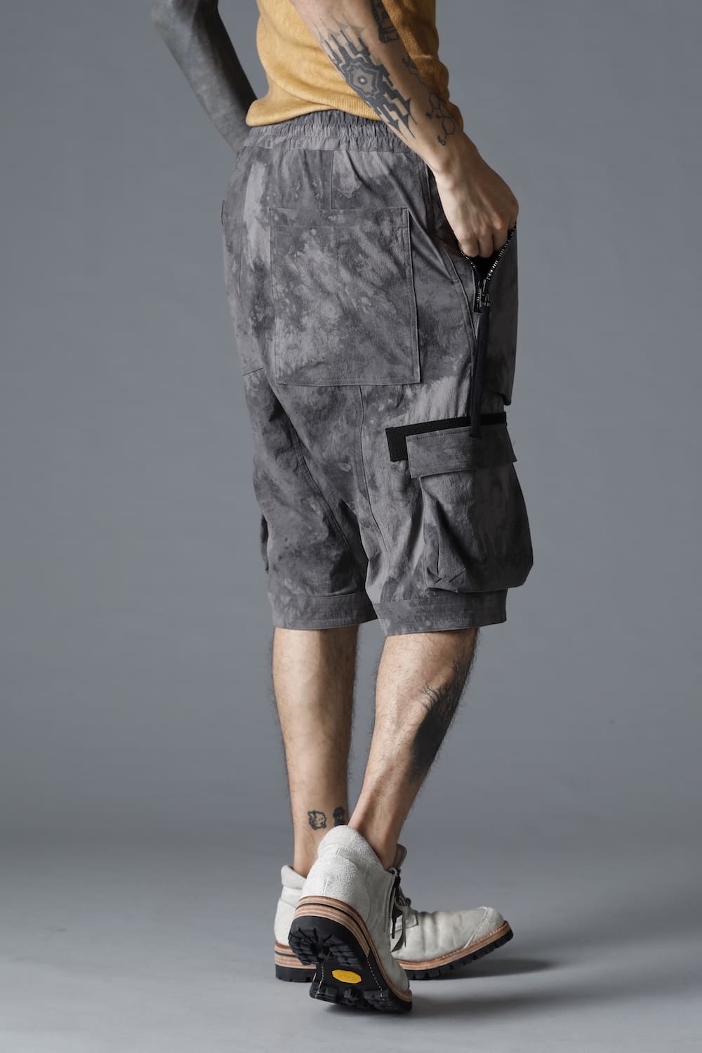 Uneven Dyed 4way Hyper Stretch CORDURA Nylon Short pants