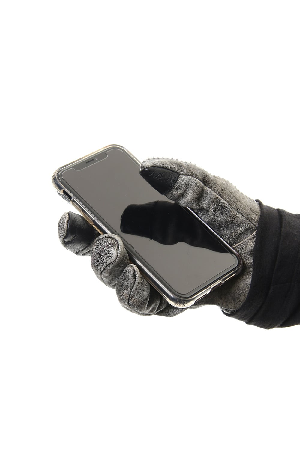 Horse Leather Destroy Dyed Over Lock Gloves - ST108-0049A