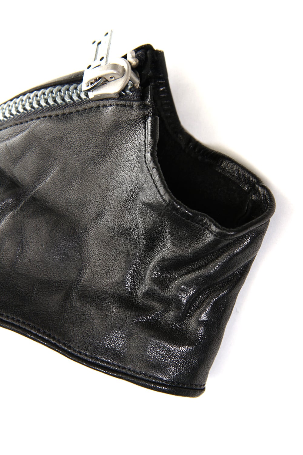 Horse Leather × Cashmere Combination Gloves - ST108-0059A