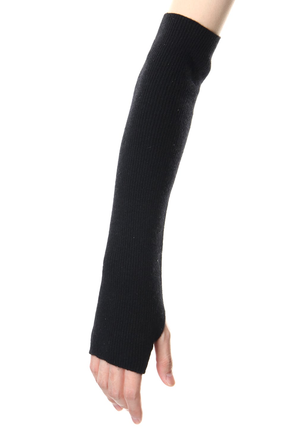 Horse Leather × Cashmere Combination Gloves - ST108-0059A