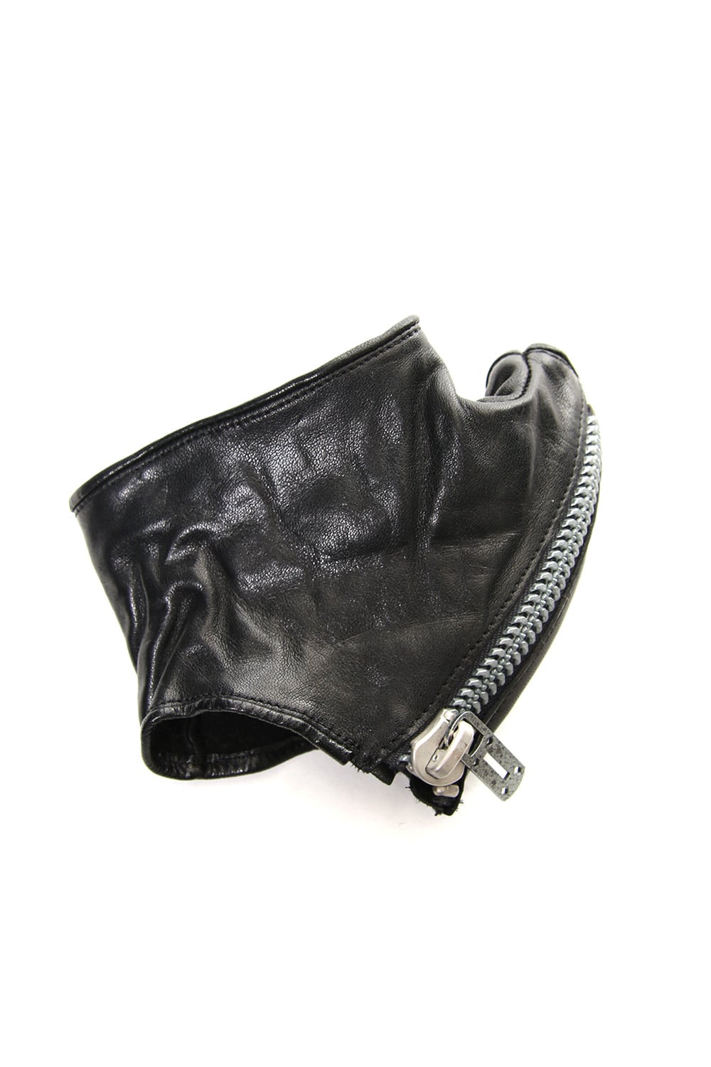 Horse Leather × Cashmere Combination Gloves - ST108-0059A