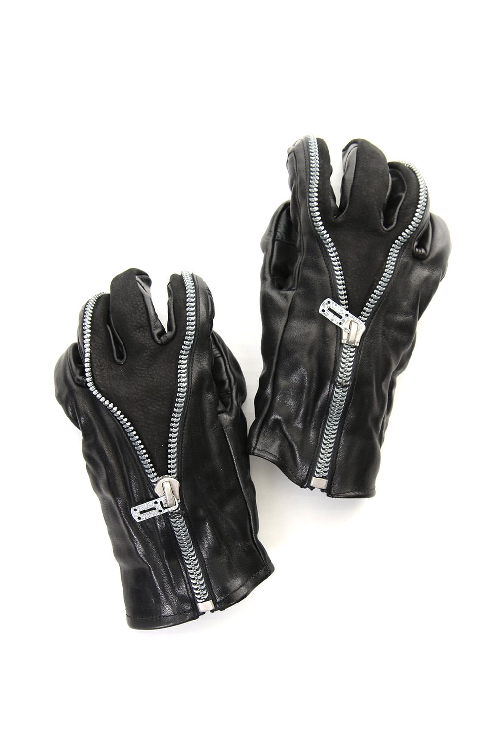 Horse Leather Split ZIP Gloves - ST108-0069A