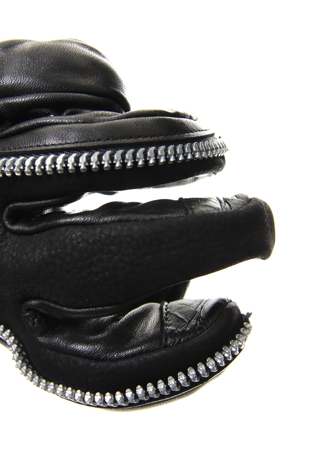 Horse Leather Split ZIP Gloves - ST108-0069A