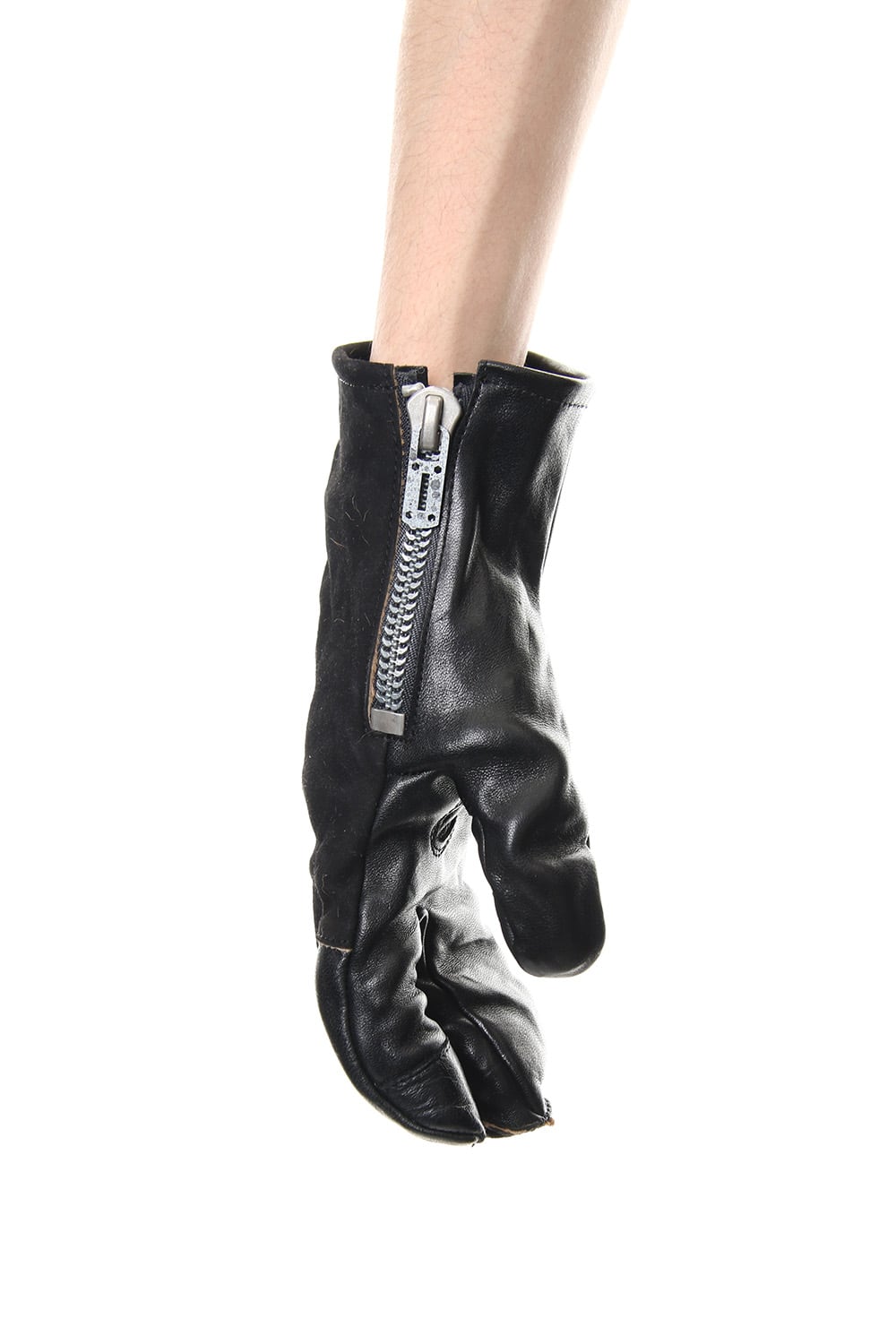 Horse × Kangaroo Leather Combination Mitten Gloves - ST108-0079A