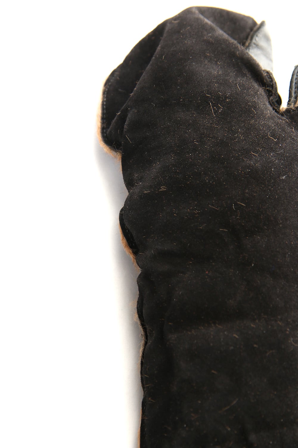 Horse × Kangaroo Leather Combination Mitten Gloves - ST108-0079A