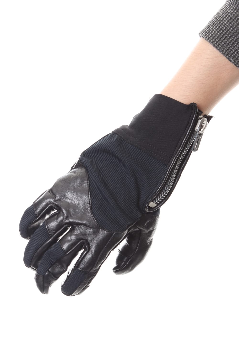Horse Leather Zip Riding Gloves